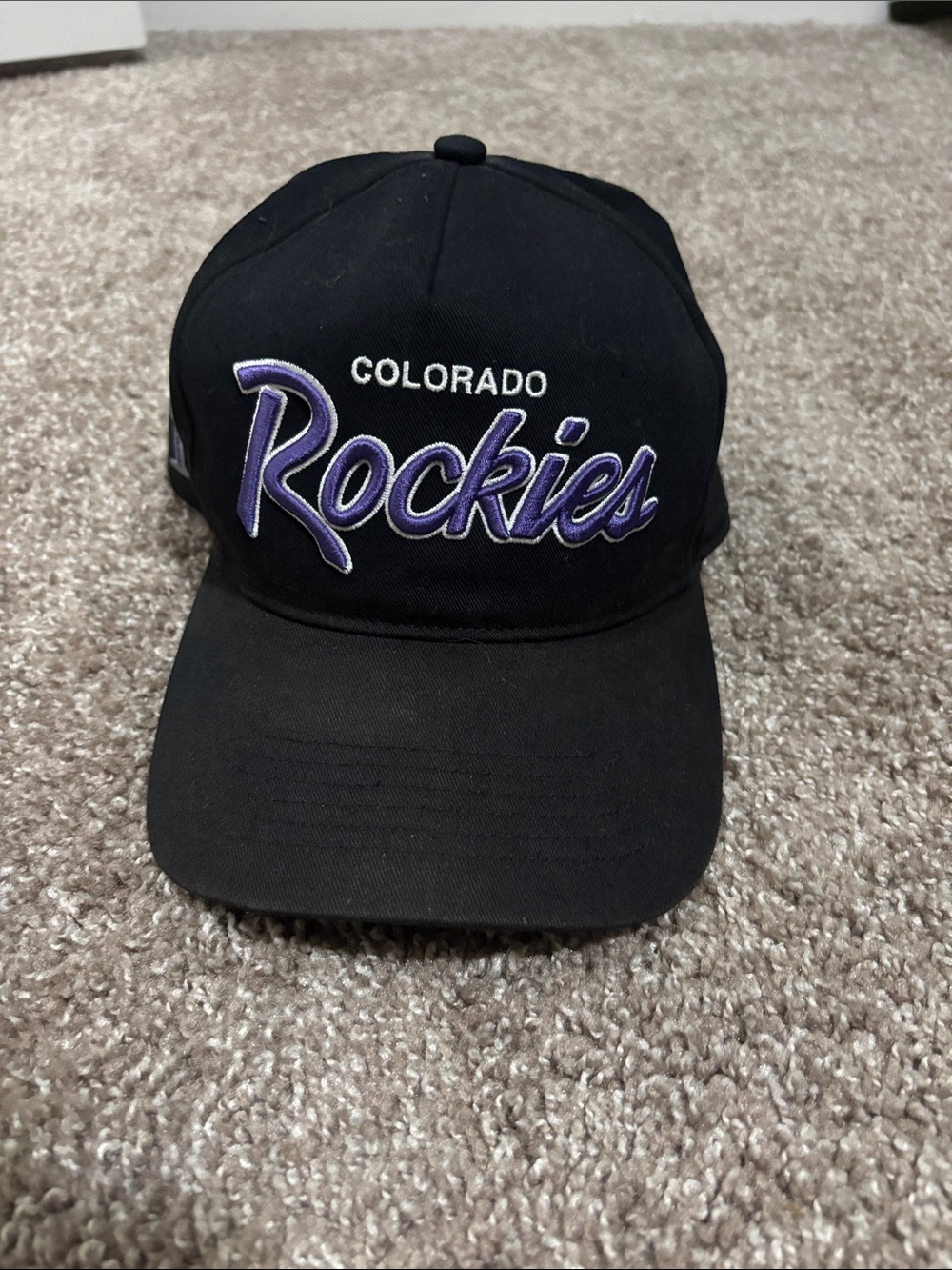 47 Brand Kids Colorado Rockies Black and Purple Hat